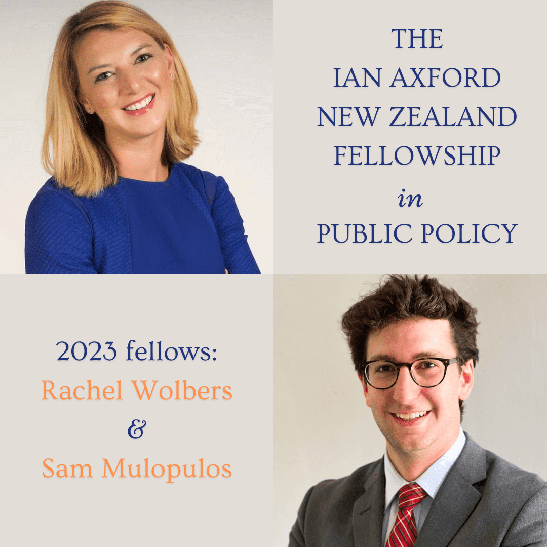 2023 Ian Axford Fellowships in Public Policy announced